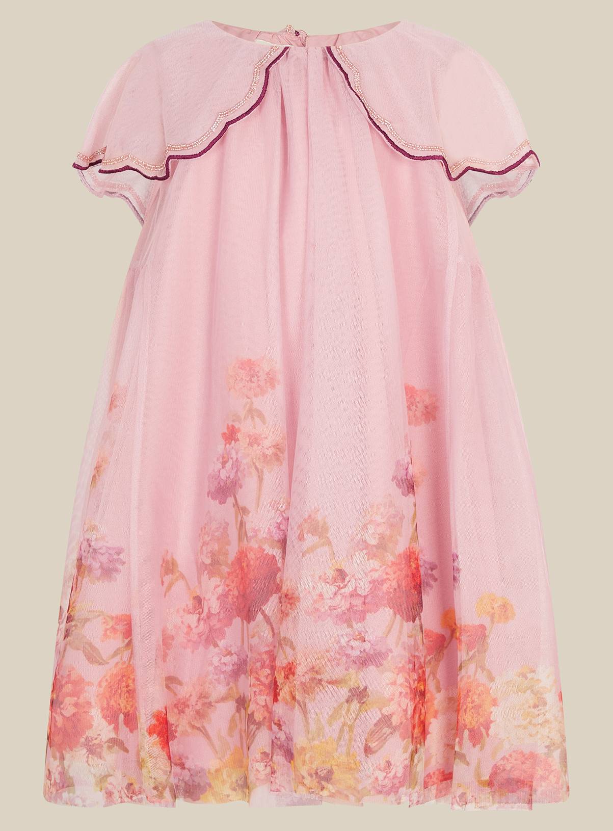MONSOON Dahlia Floral Print Party Dress 8 years - Image 2